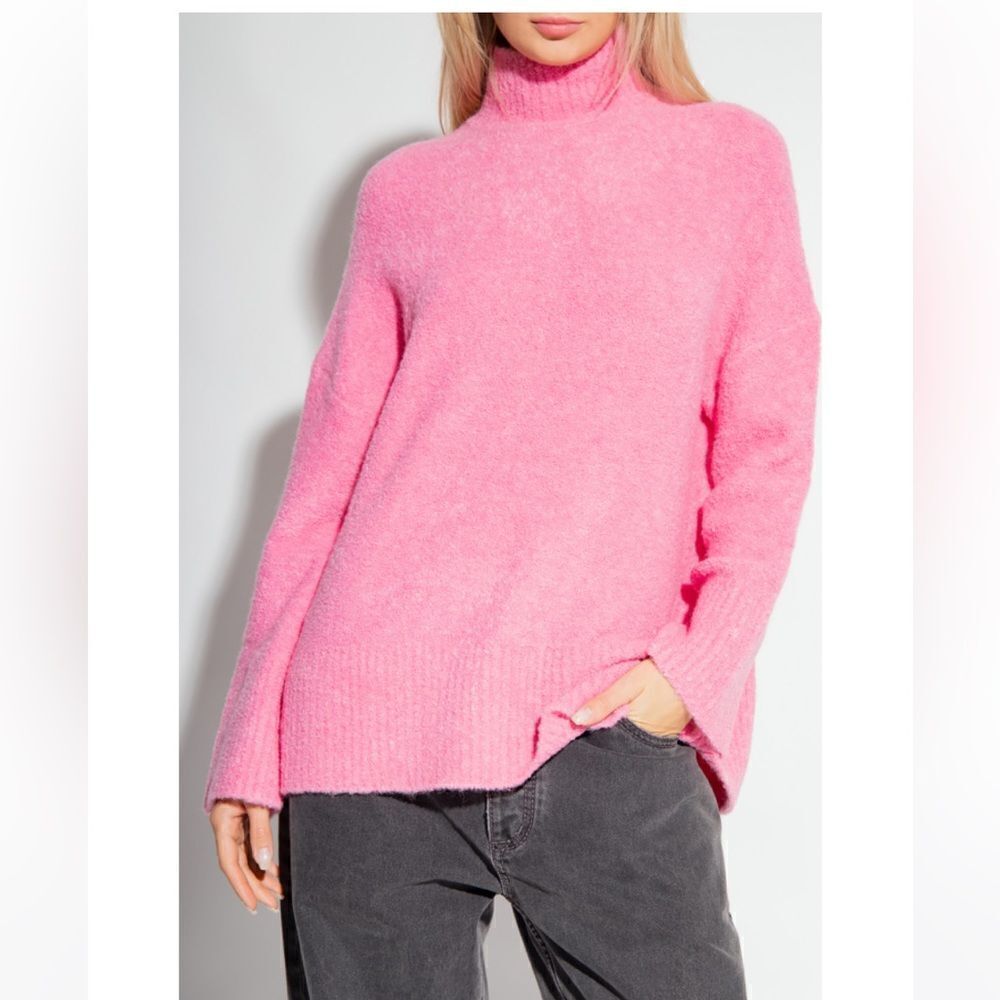 Samsoe Samsoe Pink Jessi Turtleneck Sweater, NWT